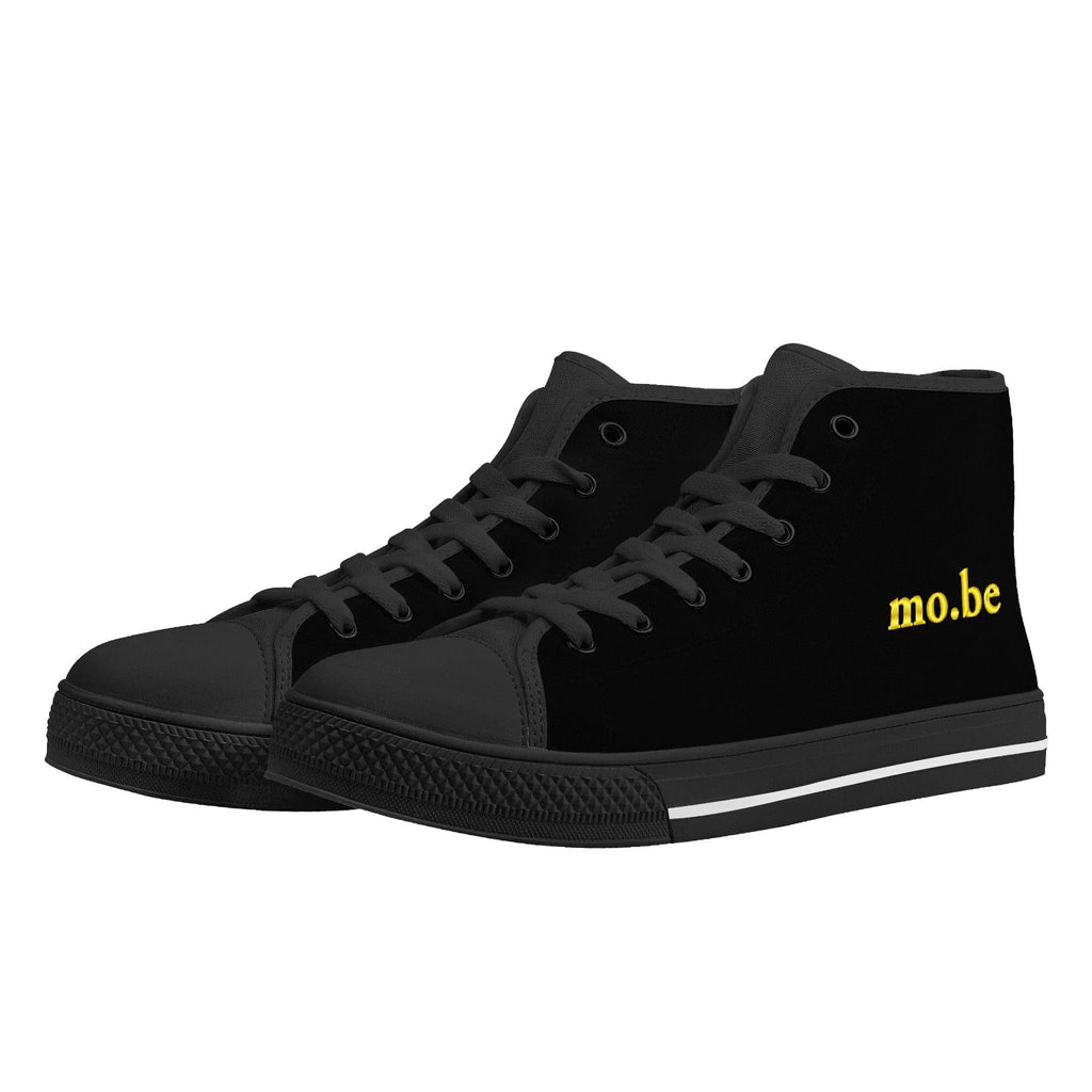 mo.be dark high top canvas shoes - mo.be