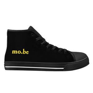 mo.be dark high top canvas shoes - mo.be
