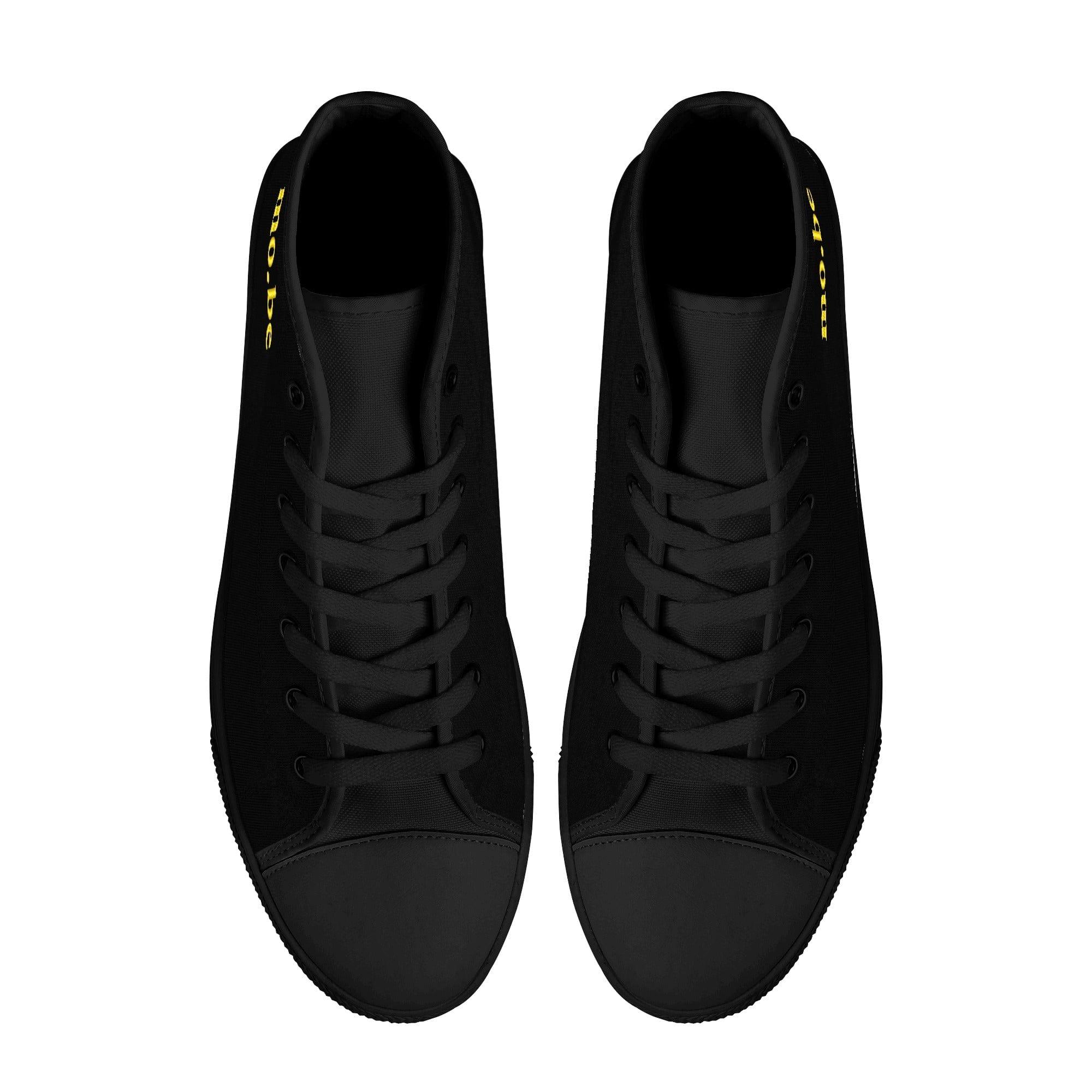 mo.be dark high top canvas shoes - mo.be