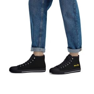 mo.be dark high top canvas shoes - mo.be