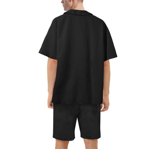 Mens Regular Fit Hawaiian Short Sleeve Shirt and Shorts Set