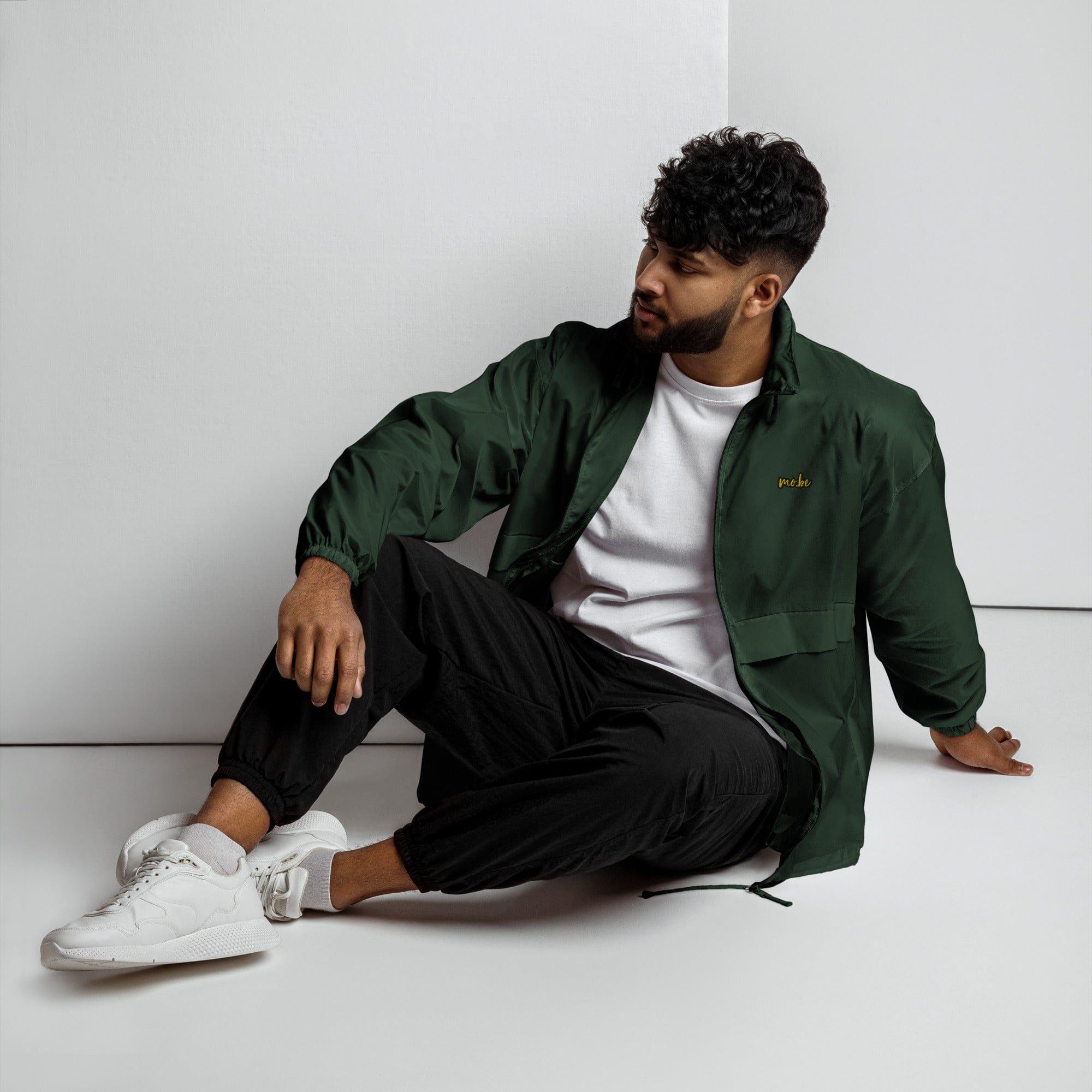 mo.be embroidered windbreaker - mo.be