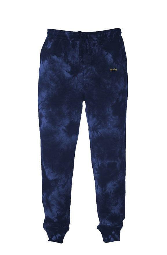 mo.be navy Crystal Tie Dye Joggers
