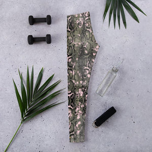 Snake print Leggings (dark) - mo.be
