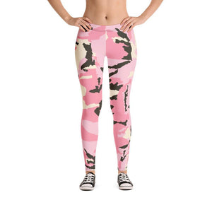 mo.be pink camo Leggings - mo.be