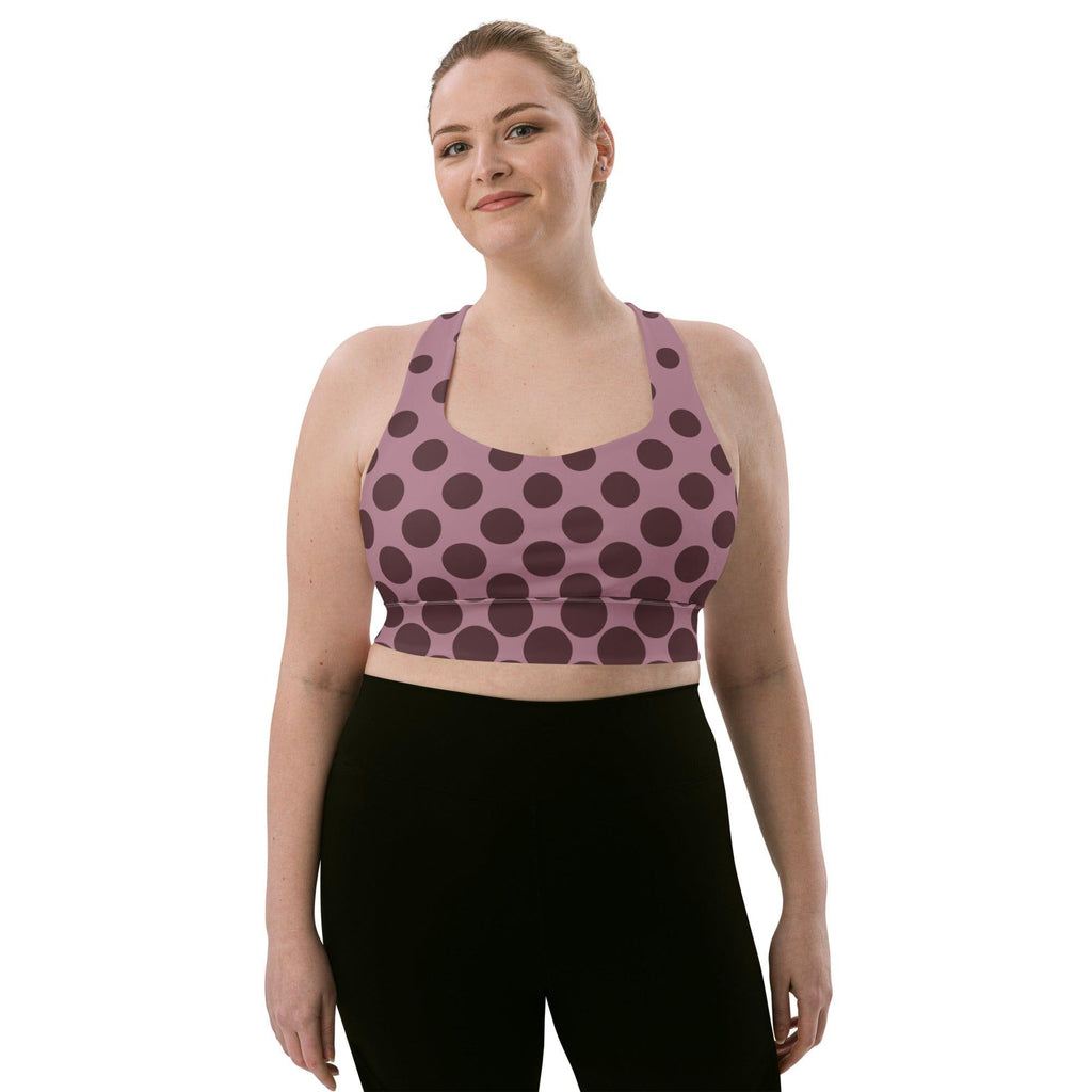 mo.be polka Longline sports bra - mo.be
