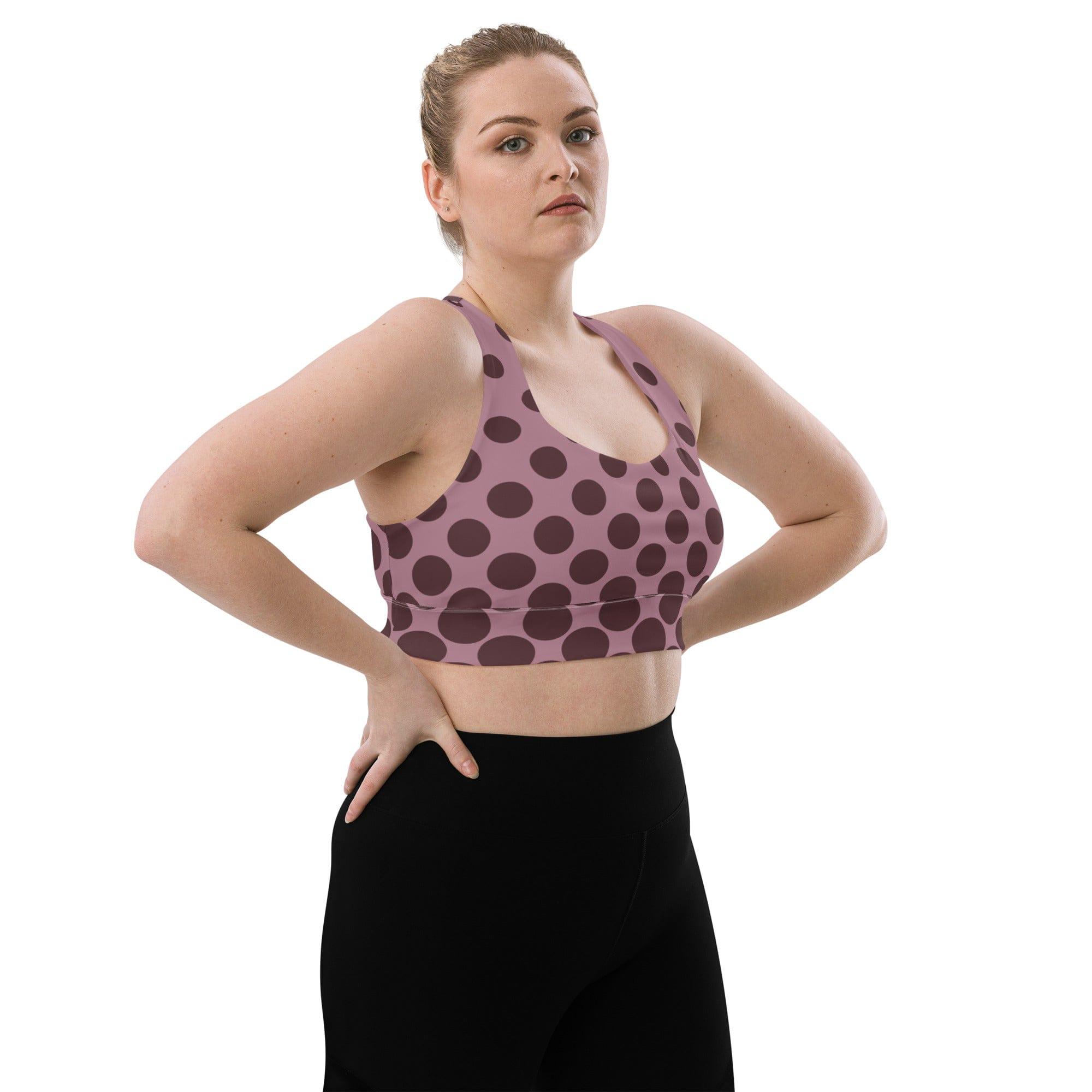 mo.be polka Longline sports bra - mo.be