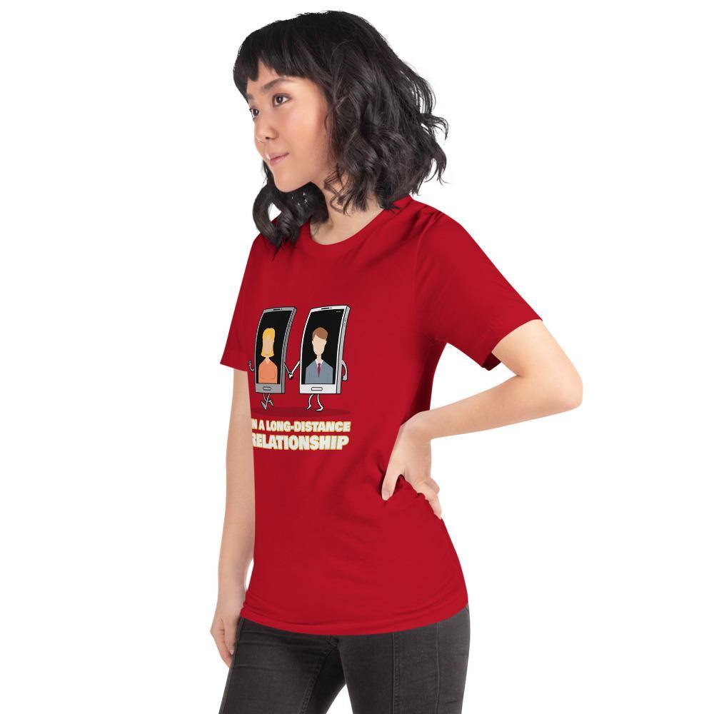 long distance relationship women's t-shirt - mo.be