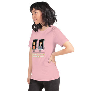 long distance relationship women's t-shirt - mo.be