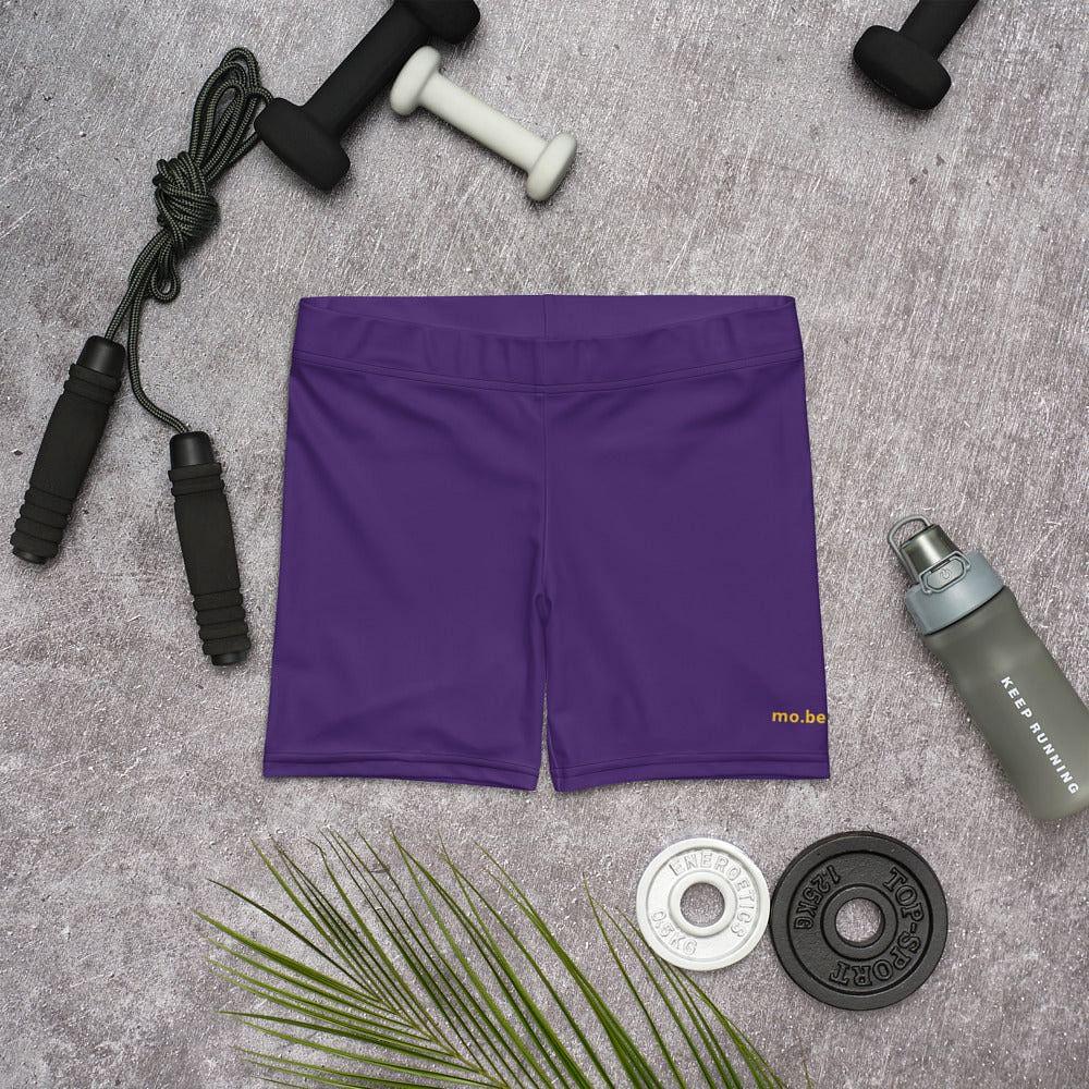mo.be.fit women's purple shorts - mo.be