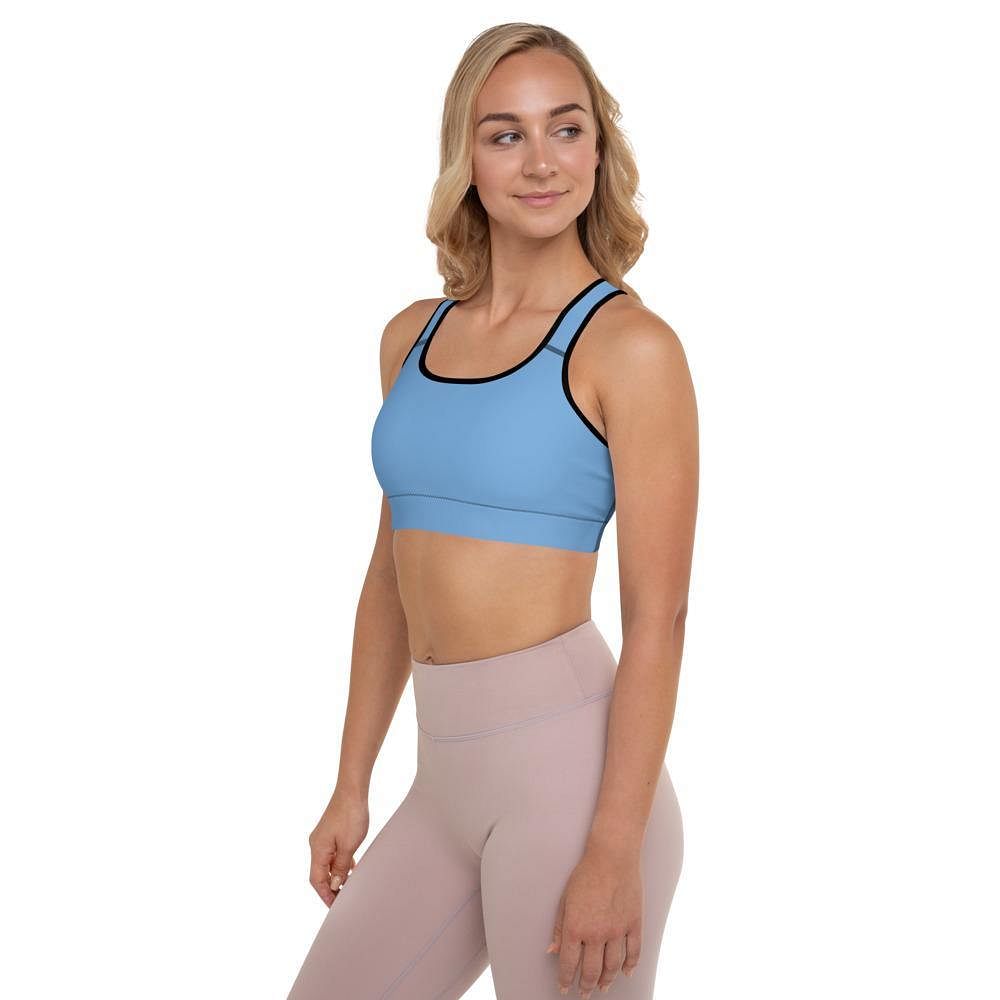 blue padded sports bra - mo.be