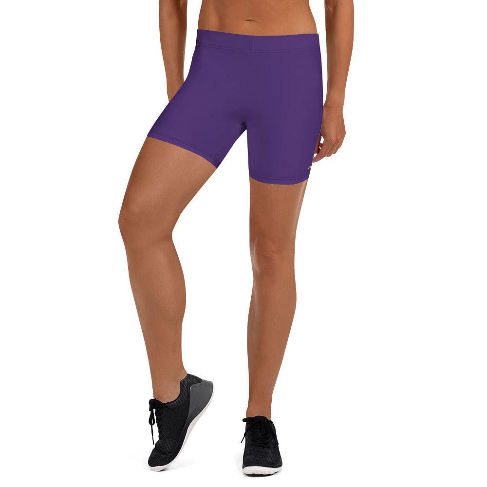 mo.be.fit women's purple shorts - mo.be