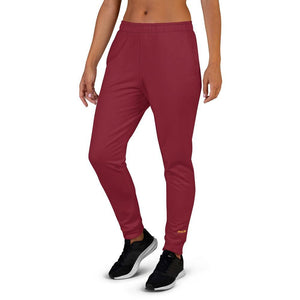 women's maroon joggers - mo.be