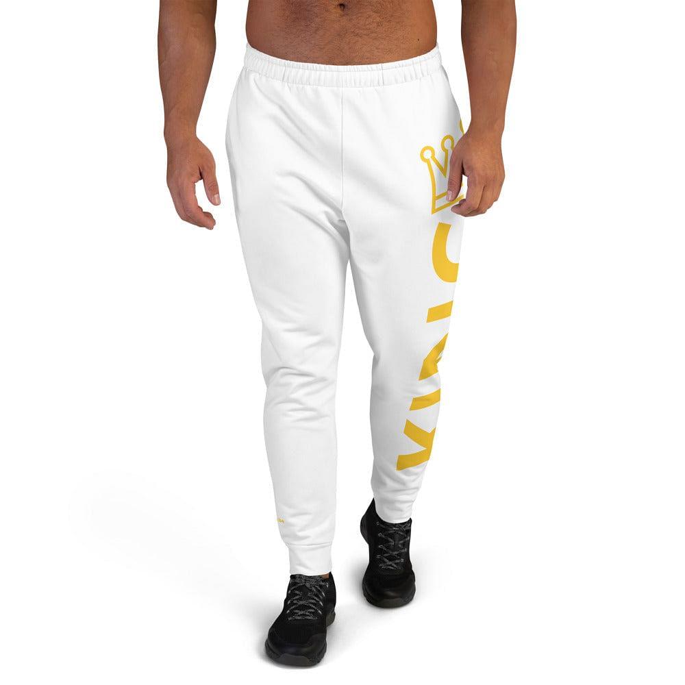 men's white king joggers - mo.be