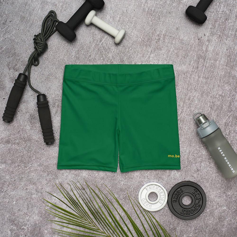 mo.be.fit green women's shorts - mo.be