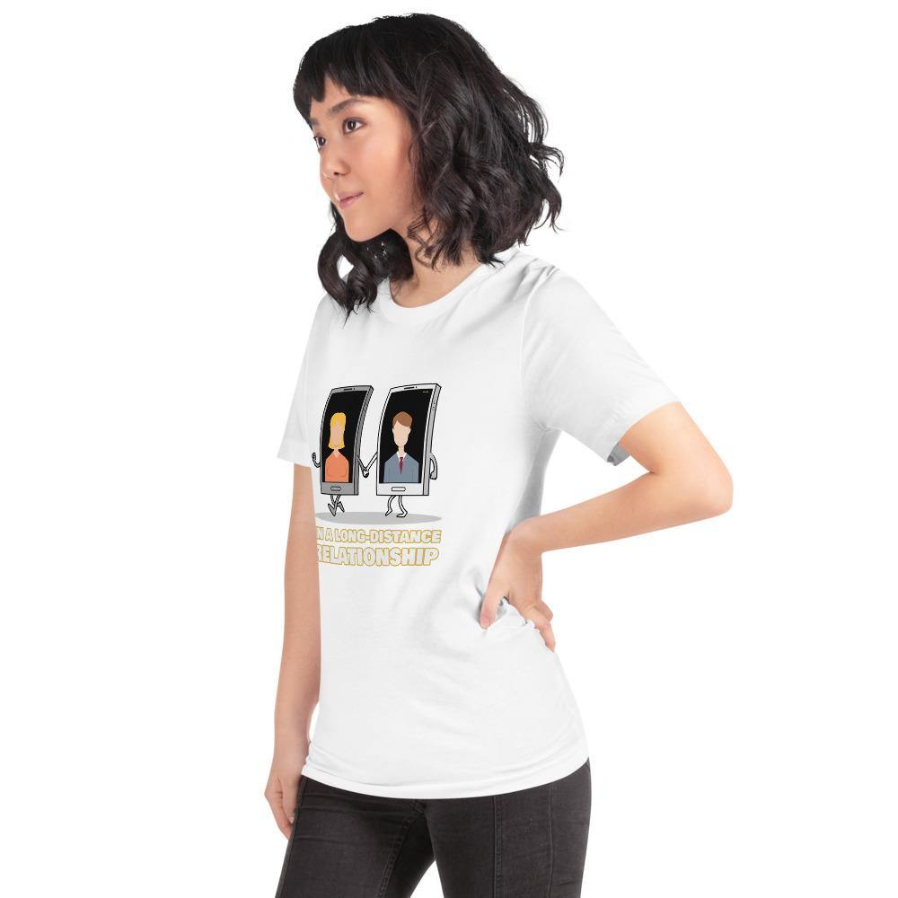 long distance relationship women's t-shirt - mo.be