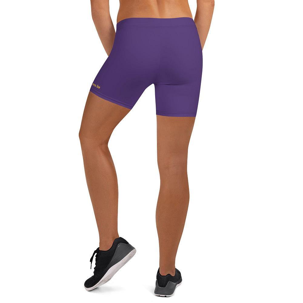 mo.be.fit women's purple shorts - mo.be