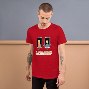long distance relationship men's t-shirt - mo.be