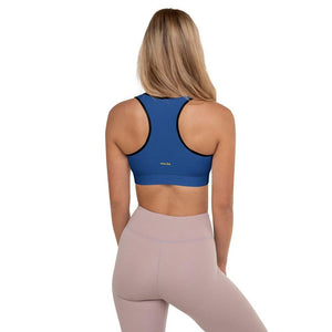navy padded sports bra - mo.be