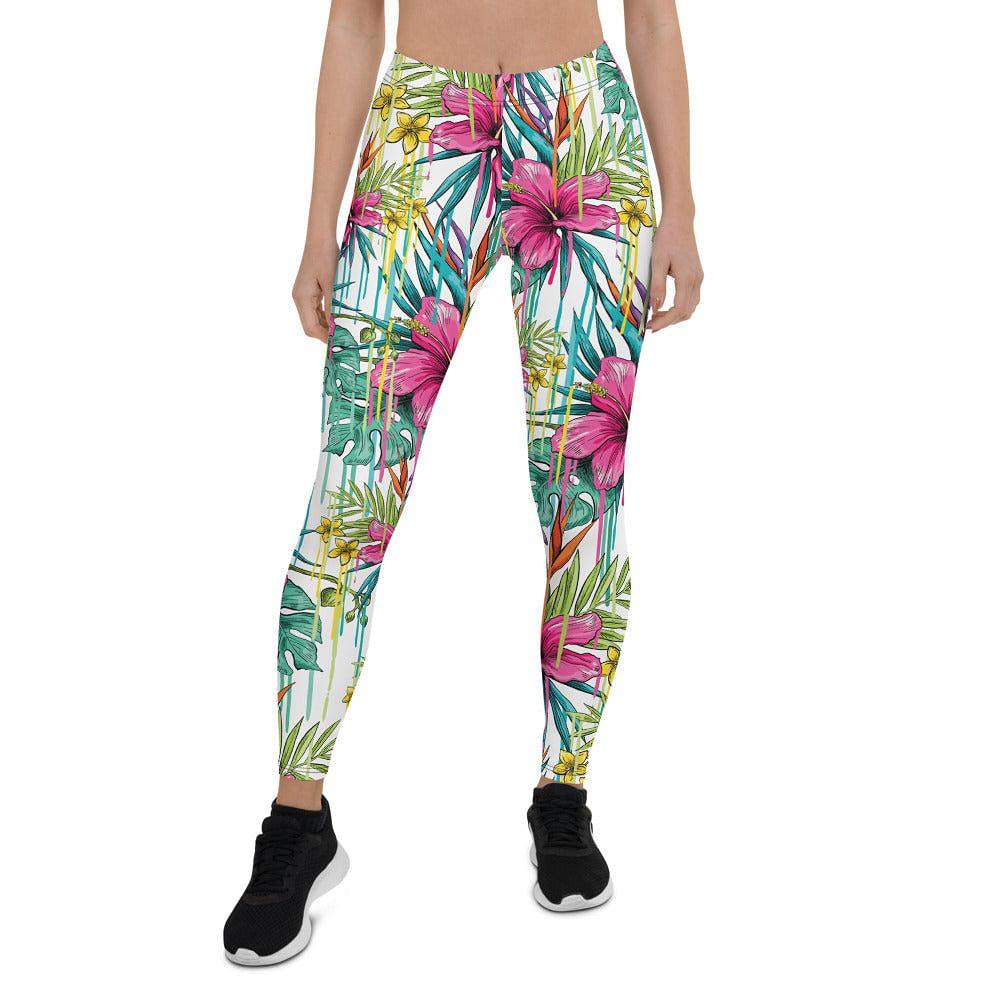 pink flower leggings - mo.be