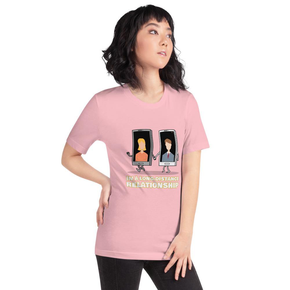 long distance relationship women's t-shirt - mo.be