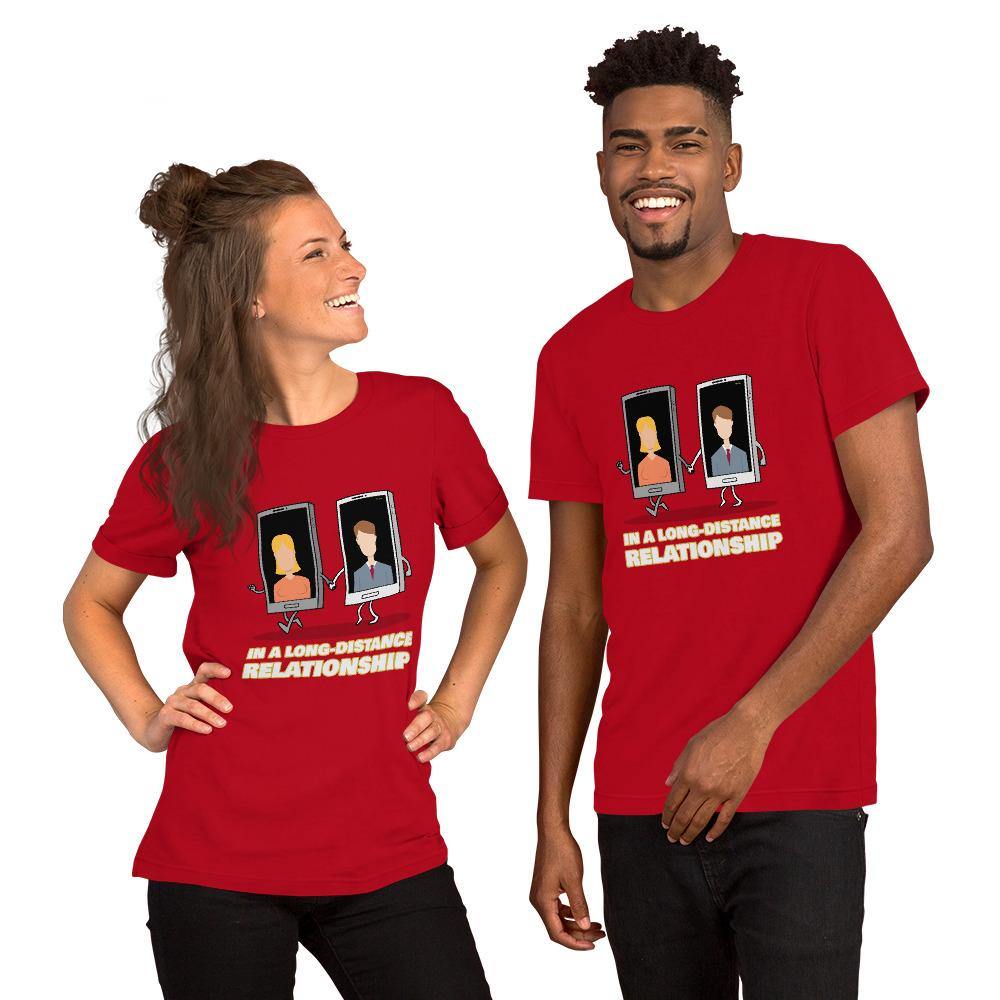 long distance relationship women's t-shirt - mo.be