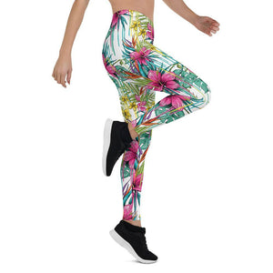 pink flower leggings - mo.be