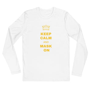 mask on long sleeve fitted t-shirt - mo.be