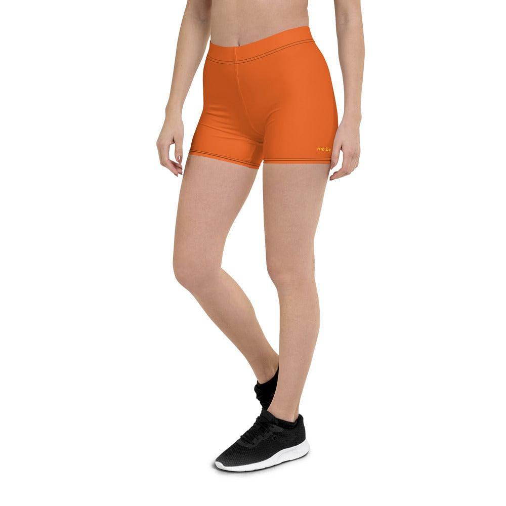 mo.be.fit orange women's shorts - mo.be
