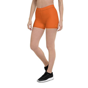 mo.be.fit orange women's shorts - mo.be