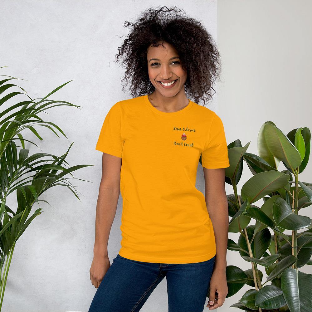 Christmas calories dont count t-shirt - mo.be