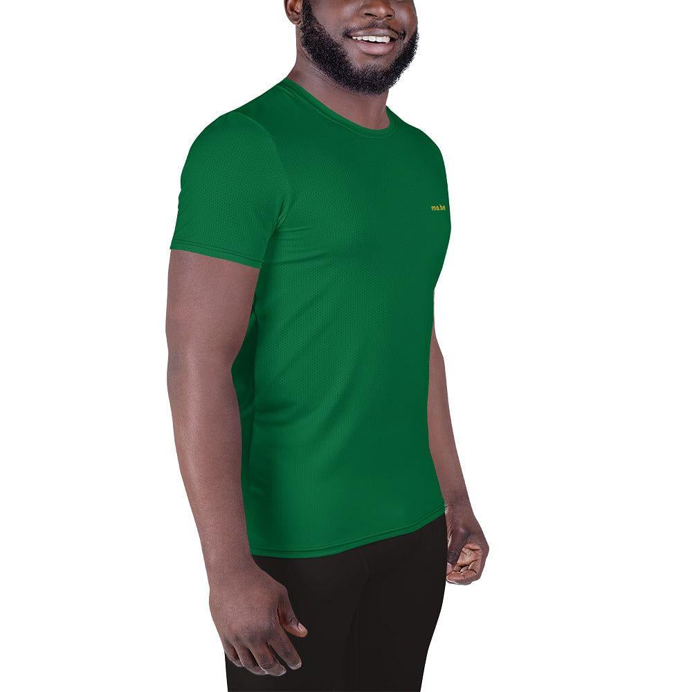 mo.be.fit plaingreen athletic fit t-shirt - mo.be