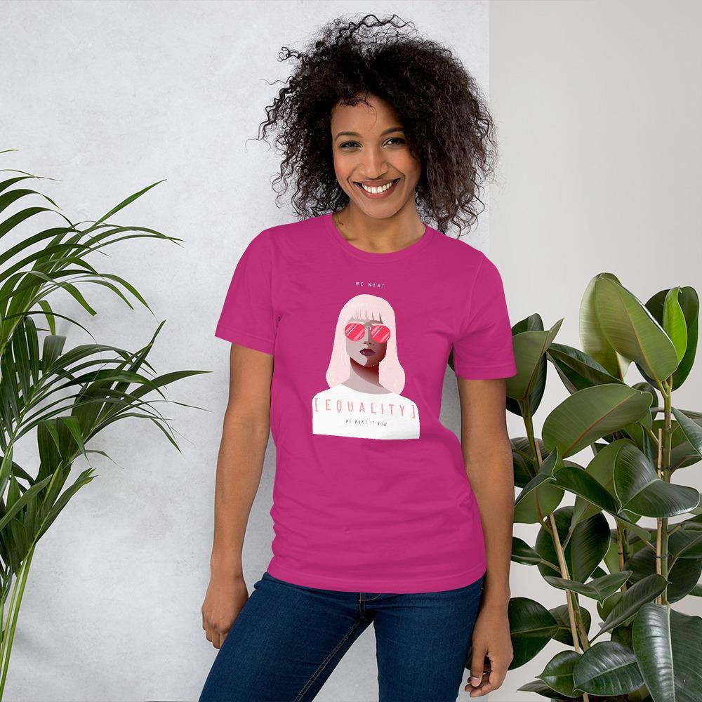 we want equality now women's t-shirt - mo.be