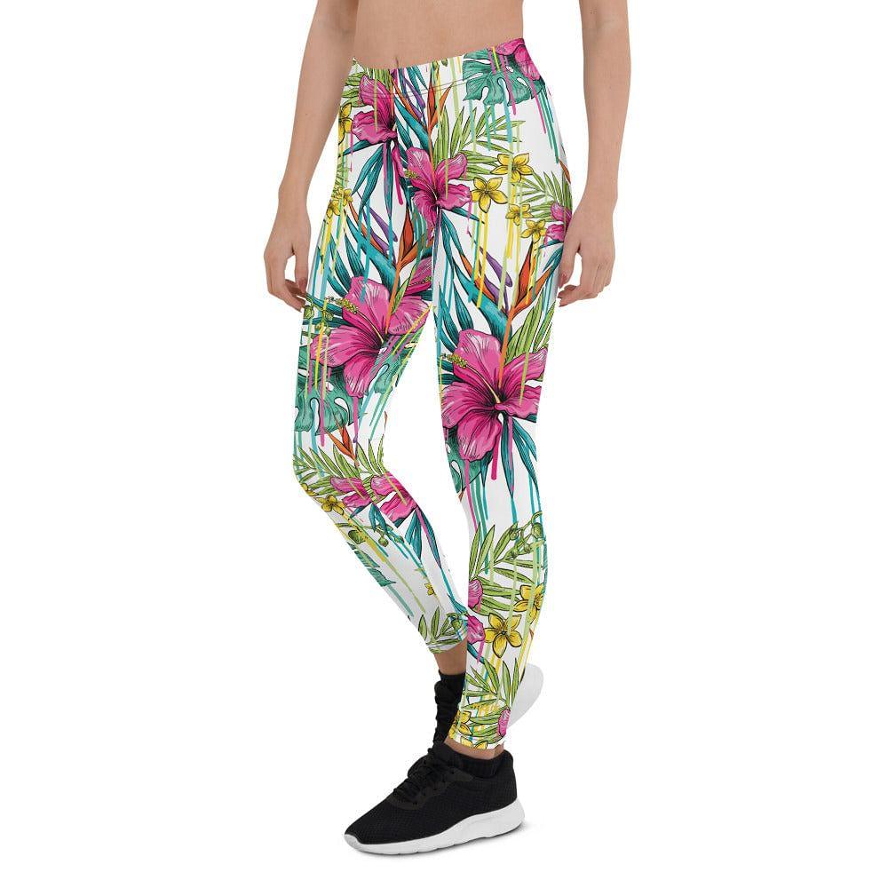 pink flower leggings - mo.be