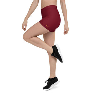 mo.be.fit women's red shorts - mo.be