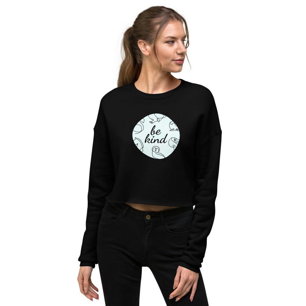 be kind crop sweatshirt - mo.be
