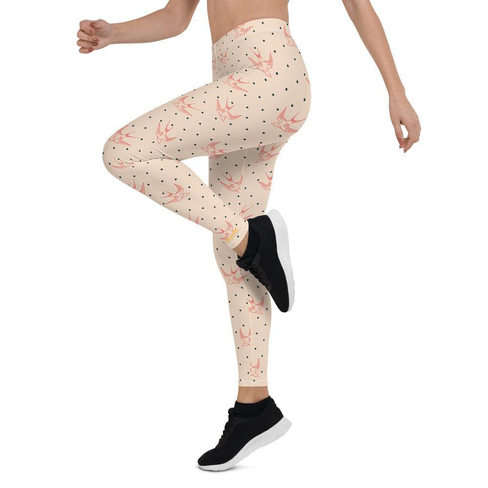 pink flyers women's leggings - mo.be
