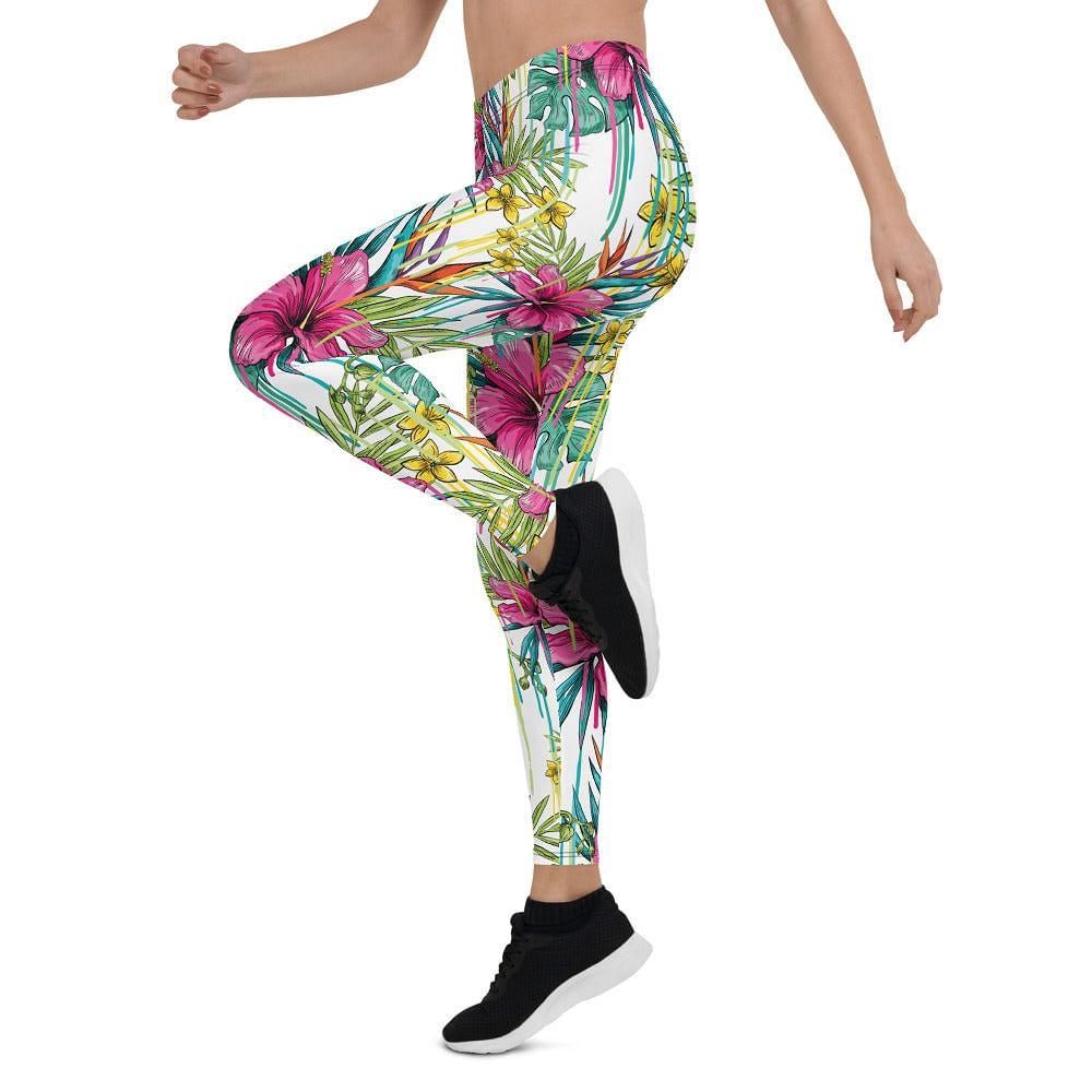 pink flower leggings - mo.be