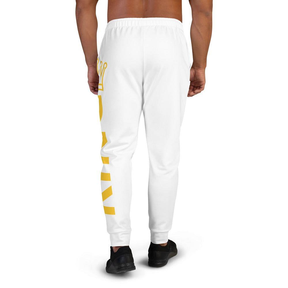 men's white king joggers - mo.be