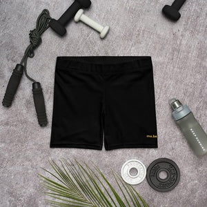 mo.be.fit women's black shorts - mo.be
