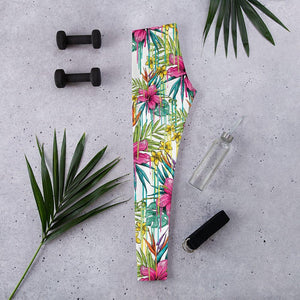 pink flower leggings - mo.be