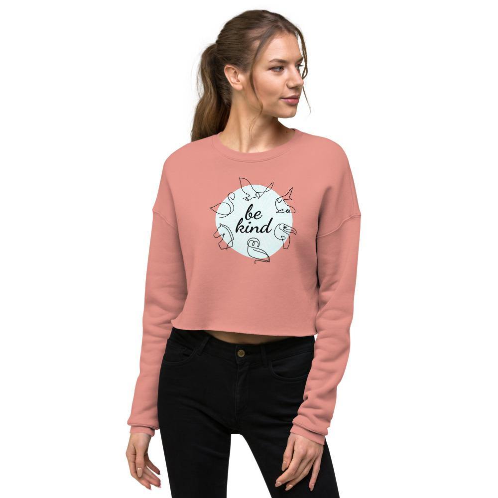 be kind crop sweatshirt - mo.be