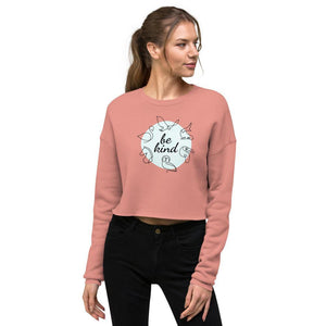 be kind crop sweatshirt - mo.be