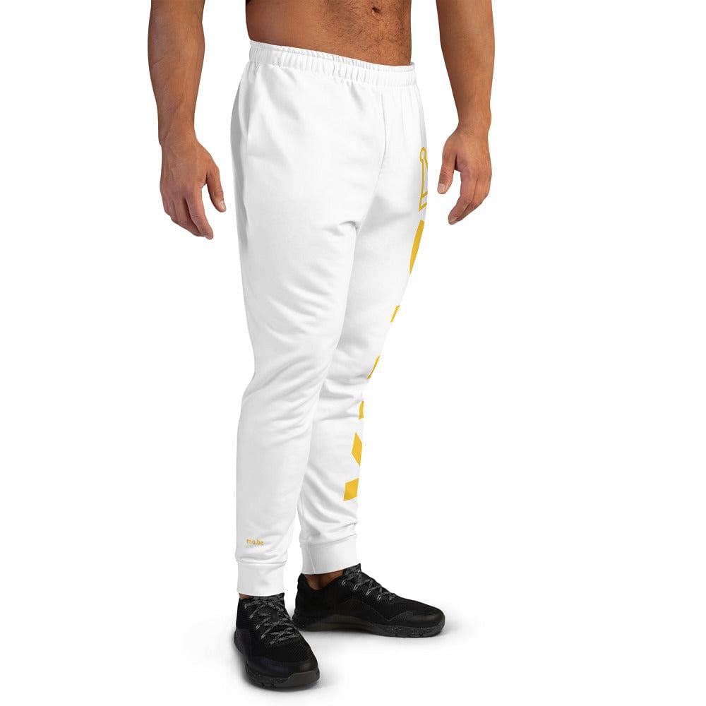 men's white king joggers - mo.be