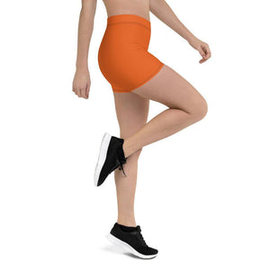 mo.be.fit orange women's shorts - mo.be