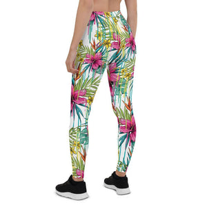 pink flower leggings - mo.be