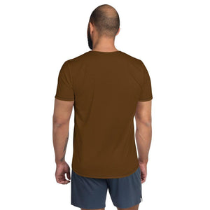 mo.be.fit 2 brown athletic t-shirt - mo.be