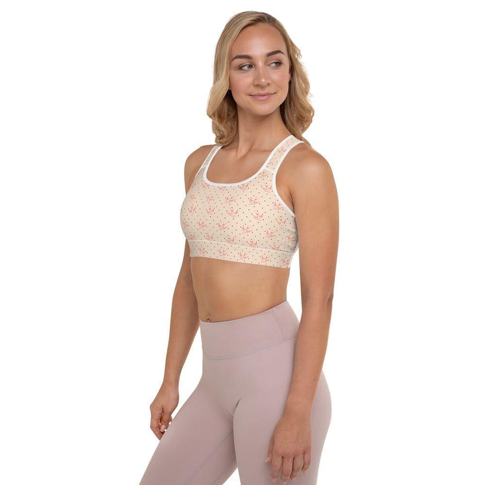 pink flyers padded sports bra - mo.be