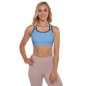 blue padded sports bra - mo.be