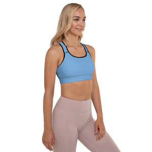 blue padded sports bra - mo.be